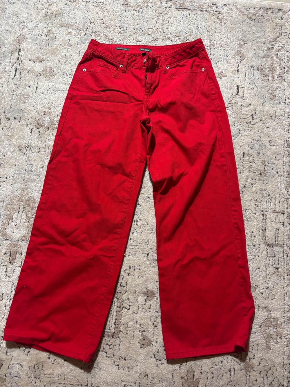 wild fable Red Wide Leg Jeans